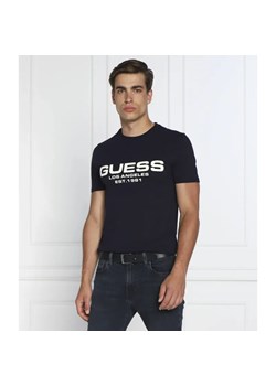 GUESS T-shirt Bertil | Regular Fit ze sklepu Gomez Fashion Store w kategorii T-shirty męskie - zdjęcie 184340186
