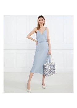 Calvin Klein Satynowy top | Longline Fit ze sklepu Gomez Fashion Store w kategorii Bluzki damskie - zdjęcie 184340348