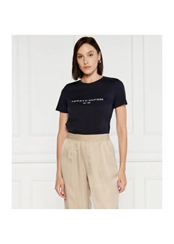 Tommy Hilfiger T-shirt | Regular Fit ze sklepu Gomez Fashion Store w kategorii Bluzki damskie - zdjęcie 184340506