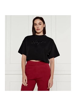 HUGO T-shirt | Cropped Fit ze sklepu Gomez Fashion Store w kategorii Bluzki damskie - zdjęcie 184340925