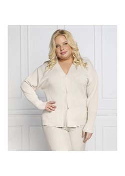 Persona by Marina Rinaldi Kardigan MOKA plus size | Regular Fit | z dodatkiem wełny ze sklepu Gomez Fashion Store w kategorii Swetry damskie - zdjęcie 184341107