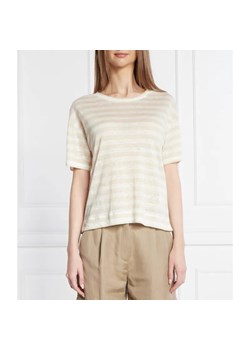 Weekend MaxMara Lniany t-shirt FALLA | Straight fit ze sklepu Gomez Fashion Store w kategorii Bluzki damskie - zdjęcie 184341195