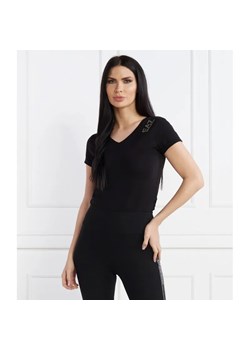 EA7 T-shirt | Slim Fit | stretch ze sklepu Gomez Fashion Store w kategorii Bluzki damskie - zdjęcie 184341787