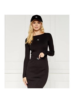 Calvin Klein Jeans Sweter | Slim Fit ze sklepu Gomez Fashion Store w kategorii Swetry damskie - zdjęcie 184342319
