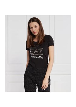 EA7 T-shirt | Regular Fit ze sklepu Gomez Fashion Store w kategorii Bluzki damskie - zdjęcie 184342437