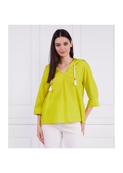 Marc Cain Bluzka | Loose fit | z dodatkiem jedwabiu - id: CR231W000091428 - marki Marc Cain - 184342495 Marc Cain Bluzka | Loose fit | z dodatkiem jedwabiu ze sklepu Gomez Fashion Store w kategorii Bluzki damskie - zdjęcie 184342495