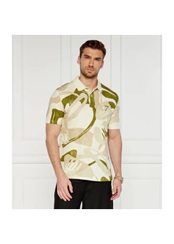 GUESS Polo SLUB AOP | Regular Fit | z dodatkiem lnu ze sklepu Gomez Fashion Store w kategorii T-shirty męskie - zdjęcie 184342708