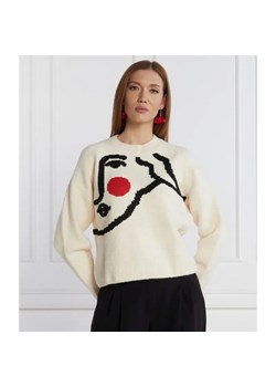 Desigual Sweter | Regular Fit | z dodatkiem wełny ze sklepu Gomez Fashion Store w kategorii Swetry damskie - zdjęcie 184342859