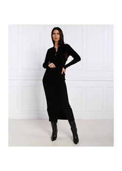 Calvin Klein Sukienka TENCEL RIB | z dodatkiem wełny ze sklepu Gomez Fashion Store w kategorii Sukienki - zdjęcie 184343187