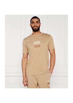 HUGO T-shirt Dusplit | Regular Fit ze sklepu Gomez Fashion Store w kategorii T-shirty męskie - zdjęcie 184343228
