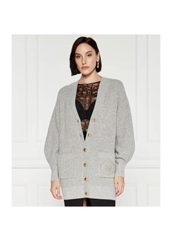Elisabetta Franchi Wełniany kardigan | Oversize fit ze sklepu Gomez Fashion Store w kategorii Swetry damskie - zdjęcie 184343275