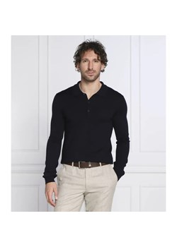 HUGO Wełniane polo San Pepe | Slim Fit ze sklepu Gomez Fashion Store w kategorii T-shirty męskie - zdjęcie 184343836