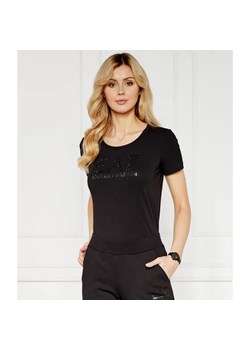 EA7 T-shirt | Regular Fit | stretch ze sklepu Gomez Fashion Store w kategorii Bluzki damskie - zdjęcie 184343938