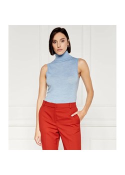 Tommy Hilfiger Wełniany top MERINO | Slim Fit ze sklepu Gomez Fashion Store w kategorii Bluzki damskie - zdjęcie 184344326