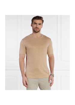 BOSS BLACK Lniany t-shirt Tiburt 456 | Regular Fit ze sklepu Gomez Fashion Store w kategorii T-shirty męskie - zdjęcie 184344577
