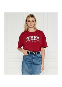 Tommy Jeans T-shirt VARSITY 1 | Oversize fit ze sklepu Gomez Fashion Store w kategorii Bluzki damskie - zdjęcie 184344967