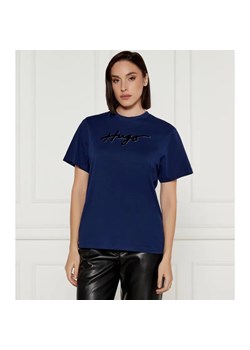 HUGO T-shirt VINTAGE | Loose fit ze sklepu Gomez Fashion Store w kategorii Bluzki damskie - zdjęcie 184345046