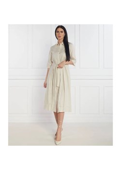 Max Mara Leisure Lniana sukienka z paskiem NOCINO ze sklepu Gomez Fashion Store w kategorii Sukienki - zdjęcie 184345209