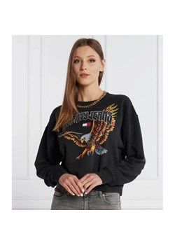 Tommy Jeans Bluza VINTAGE EAGLE CREW | Relaxed fit ze sklepu Gomez Fashion Store w kategorii Bluzy damskie - zdjęcie 184345477