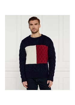 Tommy Hilfiger Wełniany sweter | Regular Fit ze sklepu Gomez Fashion Store w kategorii Swetry męskie - zdjęcie 184345586