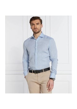 BOSS BLACK Lniana koszula H-HANK | Slim Fit ze sklepu Gomez Fashion Store w kategorii Koszule męskie - zdjęcie 184345725