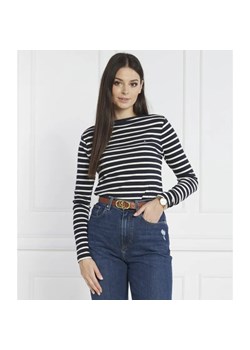 Tommy Hilfiger Bluzka CODY RIB SLASH-NK LS | Slim Fit ze sklepu Gomez Fashion Store w kategorii Bluzki damskie - zdjęcie 184345855