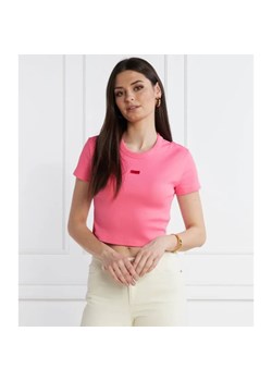 HUGO T-shirt Deluisa_1 | Cropped Fit ze sklepu Gomez Fashion Store w kategorii Bluzki damskie - zdjęcie 184346465