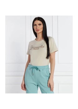 Aeronautica Militare T-shirt | Regular Fit ze sklepu Gomez Fashion Store w kategorii Bluzki damskie - zdjęcie 184346487