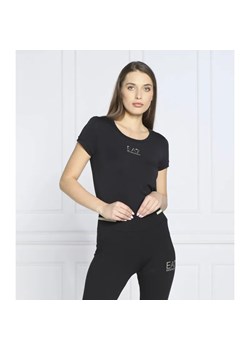 EA7 T-shirt | Regular Fit ze sklepu Gomez Fashion Store w kategorii Bluzki damskie - zdjęcie 184346666