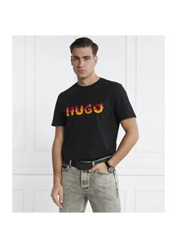 HUGO T-shirt Danda | Regular Fit ze sklepu Gomez Fashion Store w kategorii T-shirty męskie - zdjęcie 184346866