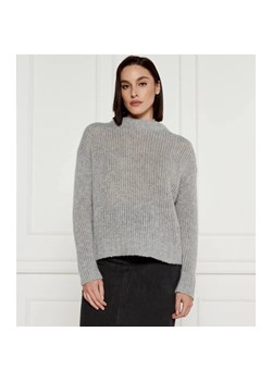 HUGO Wełniany sweter Sloossy | Oversize fit ze sklepu Gomez Fashion Store w kategorii Swetry damskie - zdjęcie 184347587