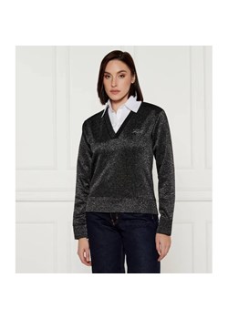 Karl Lagerfeld Bluza lurex | Regular Fit ze sklepu Gomez Fashion Store w kategorii Bluzy damskie - zdjęcie 184348536