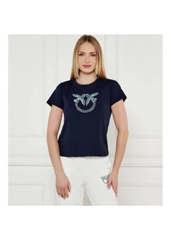 Pinko T-shirt QUENTIN | Regular Fit ze sklepu Gomez Fashion Store w kategorii Bluzki damskie - zdjęcie 184348589