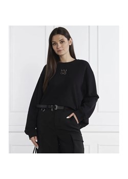 HUGO Bluza Classic Crew | Regular Fit ze sklepu Gomez Fashion Store w kategorii Bluzy damskie - zdjęcie 184348606