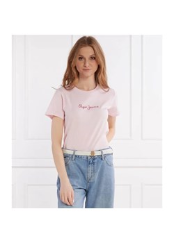 Pepe Jeans London T-shirt LORETTE | Regular Fit ze sklepu Gomez Fashion Store w kategorii Bluzki damskie - zdjęcie 184349075