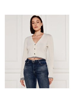 Pinko Wełniany kardigan CHAUSIE | Cropped Fit | Cropped Fit | z dodatkiem kaszmiru ze sklepu Gomez Fashion Store w kategorii Swetry damskie - zdjęcie 184349858