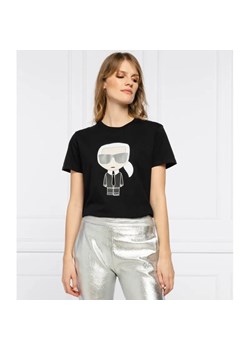 Karl Lagerfeld T-shirt Ikonik Karl | Regular Fit ze sklepu Gomez Fashion Store w kategorii Bluzki damskie - zdjęcie 184350039