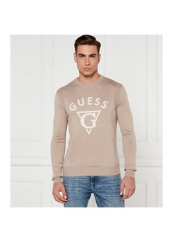 GUESS Sweter EDGAR | Regular Fit | z dodatkiem jedwabiu ze sklepu Gomez Fashion Store w kategorii Swetry męskie - zdjęcie 184350329