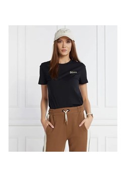 BOSS BLACK T-shirt Elogobadge Alica | Regular Fit ze sklepu Gomez Fashion Store w kategorii Bluzki damskie - zdjęcie 184350506