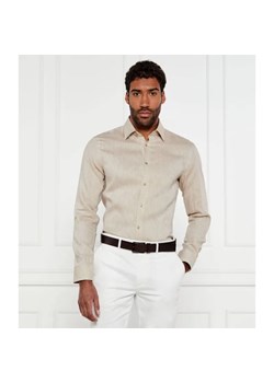 BOSS BLACK Lniana koszula H-HANK-kent-C1-214 | Slim Fit ze sklepu Gomez Fashion Store w kategorii Koszule męskie - zdjęcie 184350646