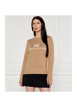 Elisabetta Franchi Wełniany sweter | Regular Fit | z dodatkiem kaszmiru ze sklepu Gomez Fashion Store w kategorii Swetry damskie - zdjęcie 184351057