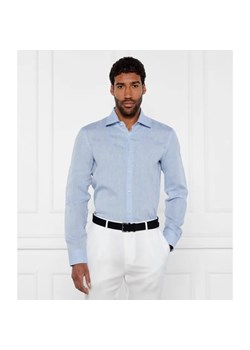 BOSS BLACK Lniana koszula H-HANK-kent-C1-214 | Slim Fit ze sklepu Gomez Fashion Store w kategorii Koszule męskie - zdjęcie 184351085