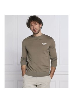Emporio Armani Wełniany sweter | Slim Fit ze sklepu Gomez Fashion Store w kategorii Swetry męskie - zdjęcie 184351135