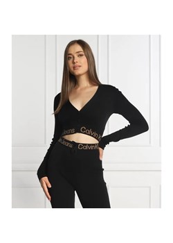 Calvin Klein Jeans Kardigan | Cropped Fit ze sklepu Gomez Fashion Store w kategorii Swetry damskie - zdjęcie 184351167
