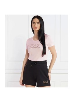 EA7 T-shirt | Slim Fit ze sklepu Gomez Fashion Store w kategorii Bluzki damskie - zdjęcie 184351845