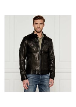 Aeronautica Militare Skórzana kurtka MOTOCICLISTA | Regular Fit ze sklepu Gomez Fashion Store w kategorii Kurtki męskie - zdjęcie 184352167