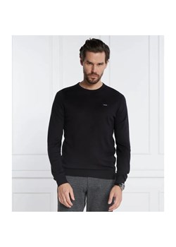 Calvin Klein Sweter SILK BLEND CN | Slim Fit | z dodatkiem jedwabiu ze sklepu Gomez Fashion Store w kategorii Swetry męskie - zdjęcie 184352495