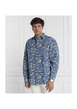 Tommy Jeans Koszula TIGER CAMO | Regular Fit | denim ze sklepu Gomez Fashion Store w kategorii Koszule męskie - zdjęcie 184352885