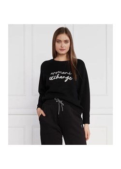 Armani Exchange Sweter | Regular Fit | z dodatkiem wełny ze sklepu Gomez Fashion Store w kategorii Swetry damskie - zdjęcie 184353099