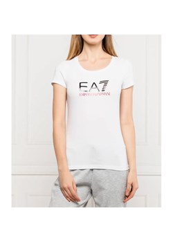 EA7 T-shirt | Slim Fit ze sklepu Gomez Fashion Store w kategorii Bluzki damskie - zdjęcie 184353387